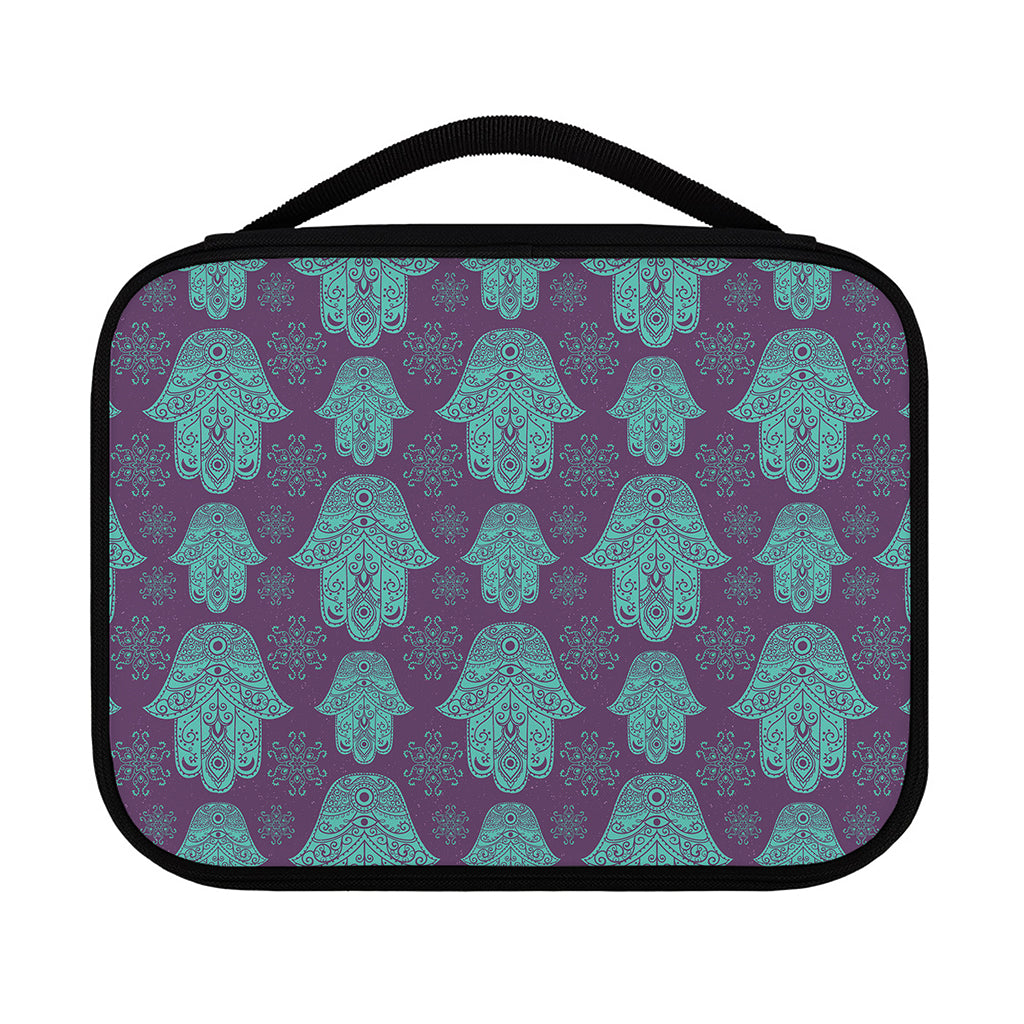Turquoise Hamsa Pattern Print Classic Bible Case