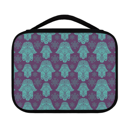 Turquoise Hamsa Pattern Print Classic Bible Case
