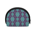 Turquoise Hamsa Pattern Print Coin Purse