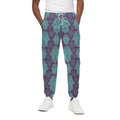 Turquoise Hamsa Pattern Print Cotton Sweatpants