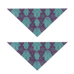 Turquoise Hamsa Pattern Print Dog Bandana