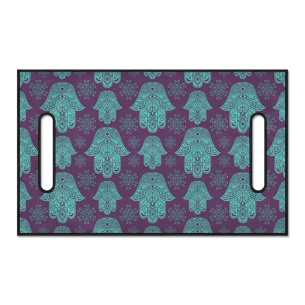 Turquoise Hamsa Pattern Print Golf Cart Seat Cover
