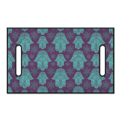 Turquoise Hamsa Pattern Print Golf Cart Seat Cover