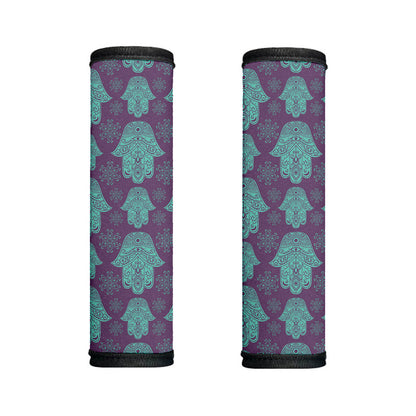 Turquoise Hamsa Pattern Print Handle Covers
