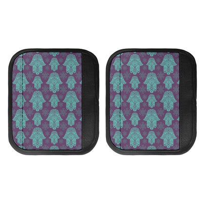 Turquoise Hamsa Pattern Print Handle Covers