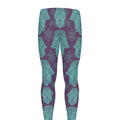 Turquoise Hamsa Pattern Print Men's Leggings