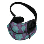 Turquoise Hamsa Pattern Print Pet Sling Carrier