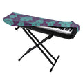 Turquoise Hamsa Pattern Print Piano Keyboard Cover