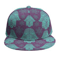 Turquoise Hamsa Pattern Print Snapback Cap