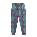 Turquoise Hamsa Pattern Print Sweatpants