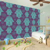 Turquoise Hamsa Pattern Print Wall Sticker