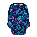Turquoise Hawaii Tropical Pattern Print Baby Seat Cover
