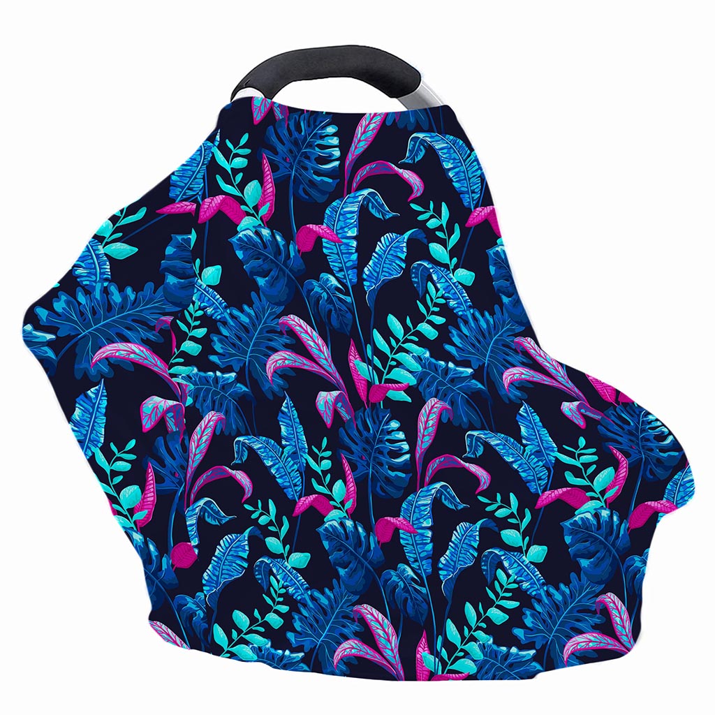 Turquoise Hawaii Tropical Pattern Print Baby Seat Cover