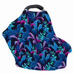 Turquoise Hawaii Tropical Pattern Print Baby Seat Cover