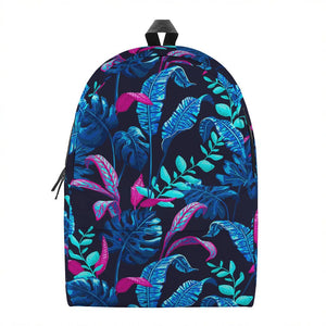Turquoise Hawaii Tropical Pattern Print Backpack