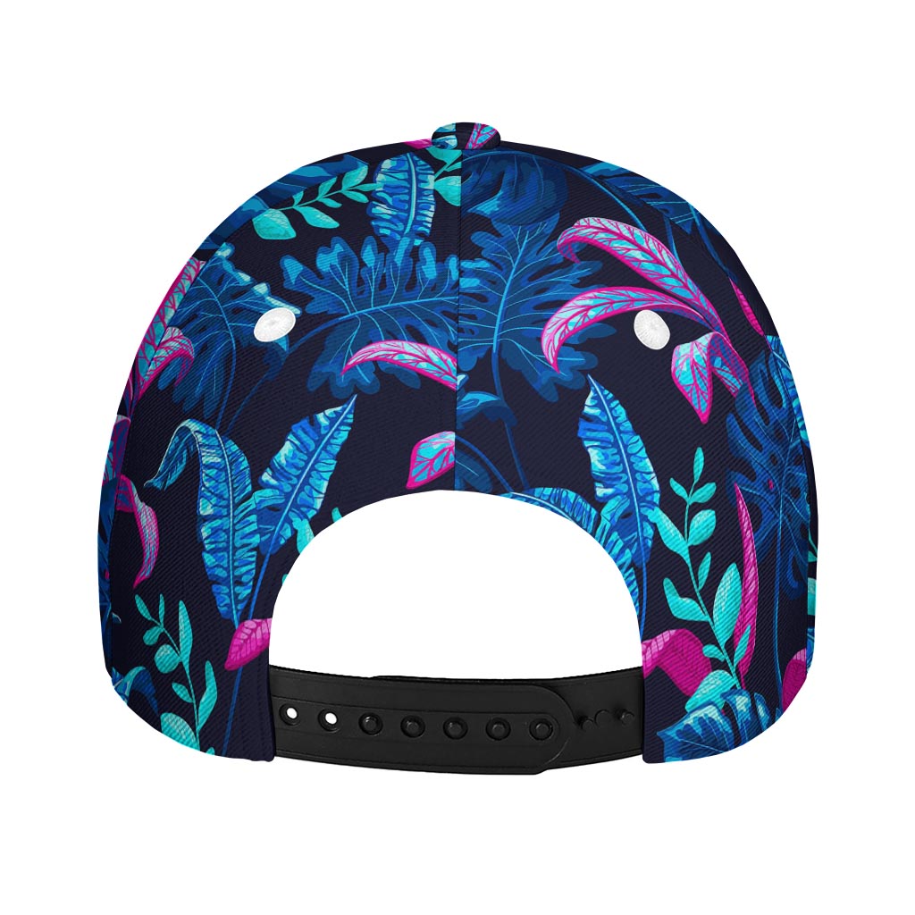 Turquoise Hawaii Tropical Pattern Print Baseball Cap