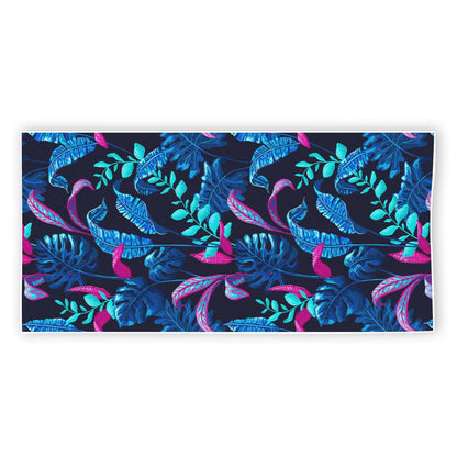 Turquoise Hawaii Tropical Pattern Print Beach Towel