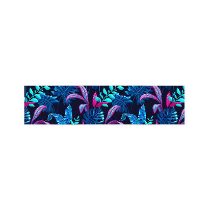Turquoise Hawaii Tropical Pattern Print Bed Runner