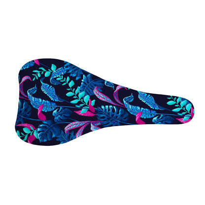 Turquoise Hawaii Tropical Pattern Print Bicycle Seat Cover