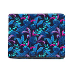 Turquoise Hawaii Tropical Pattern Print Bifold Wallet