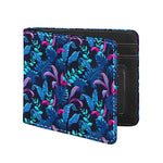 Turquoise Hawaii Tropical Pattern Print Bifold Wallet