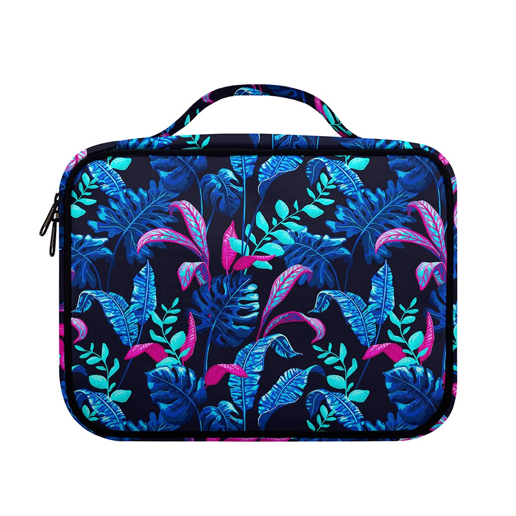 Turquoise Hawaii Tropical Pattern Print Briefcase Bible Bag