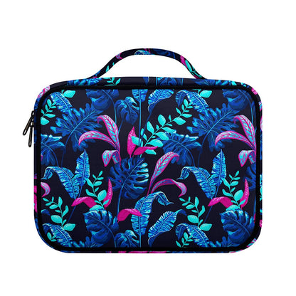 Turquoise Hawaii Tropical Pattern Print Briefcase Bible Bag