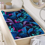Turquoise Hawaii Tropical Pattern Print Changing Pad Cover