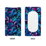 Turquoise Hawaii Tropical Pattern Print Changing Pad Cover
