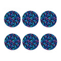 Turquoise Hawaii Tropical Pattern Print Coaster Set