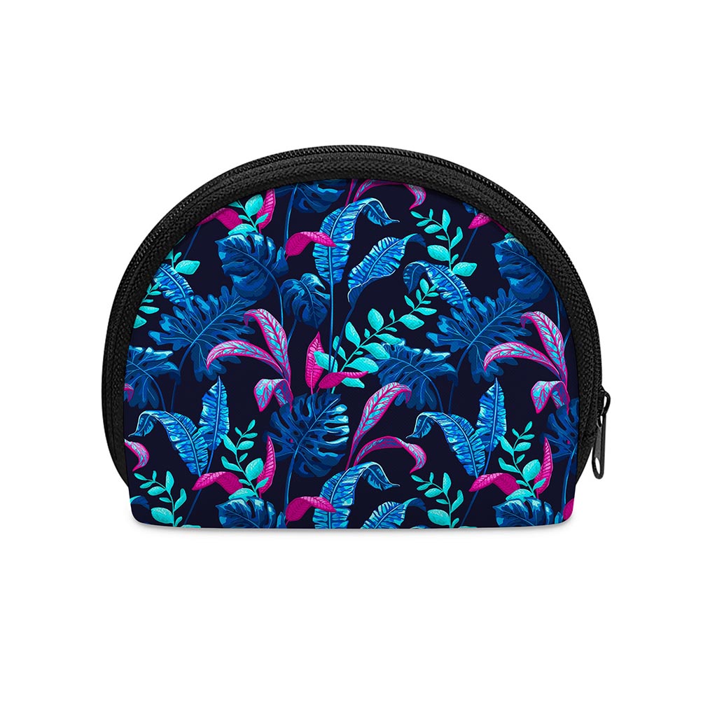 Turquoise Hawaii Tropical Pattern Print Coin Purse