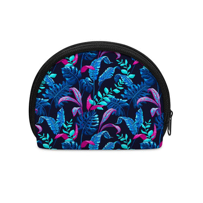 Turquoise Hawaii Tropical Pattern Print Coin Purse