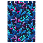 Turquoise Hawaii Tropical Pattern Print Curtain