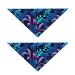 Turquoise Hawaii Tropical Pattern Print Dog Bandana