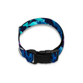 Turquoise Hawaii Tropical Pattern Print Dog Collar