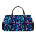 Turquoise Hawaii Tropical Pattern Print Duffel Bag