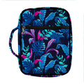 Turquoise Hawaii Tropical Pattern Print Front Pocket Bible Bag