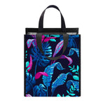 Turquoise Hawaii Tropical Pattern Print Insulated Lunch Tote