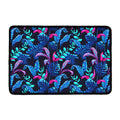 Turquoise Hawaii Tropical Pattern Print Kitchen Mat