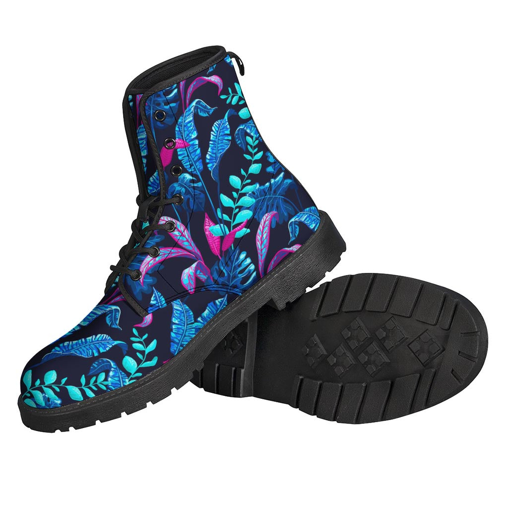 Turquoise Hawaii Tropical Pattern Print Backpack