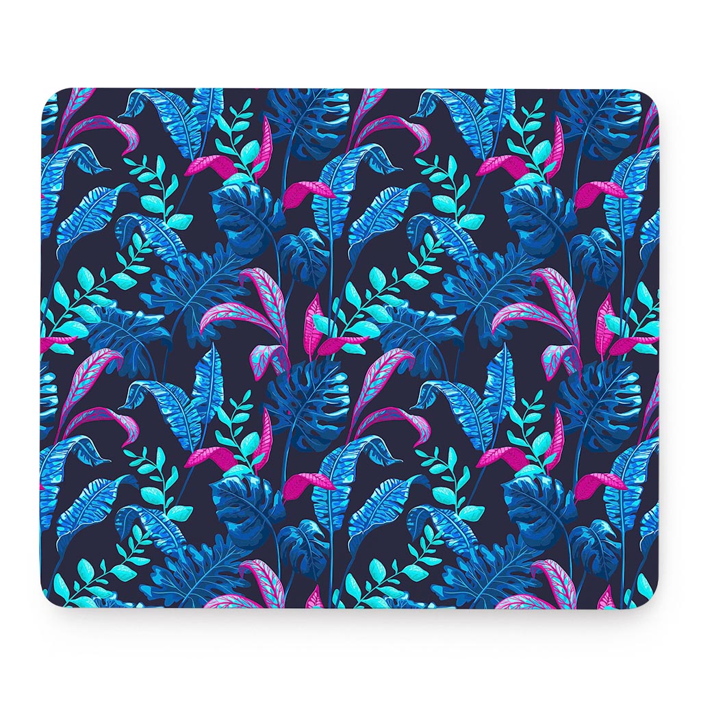 Turquoise Hawaii Tropical Pattern Print Mouse Pad