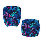 Turquoise Hawaii Tropical Pattern Print Office Chair Cover