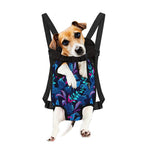 Turquoise Hawaii Tropical Pattern Print Pet Carrier Backpack