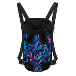 Turquoise Hawaii Tropical Pattern Print Pet Carrier Backpack