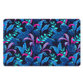 Turquoise Hawaii Tropical Pattern Print Polyester Doormat