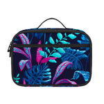 Turquoise Hawaii Tropical Pattern Print Portable Lunch Bag