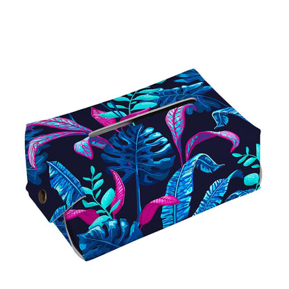 Turquoise Hawaii Tropical Pattern Print Rectangle Tissue Box Cover