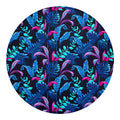Turquoise Hawaii Tropical Pattern Print Round Blanket