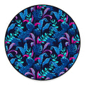Turquoise Hawaii Tropical Pattern Print Round Floor Mat