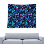 Turquoise Hawaii Tropical Pattern Print Tapestry